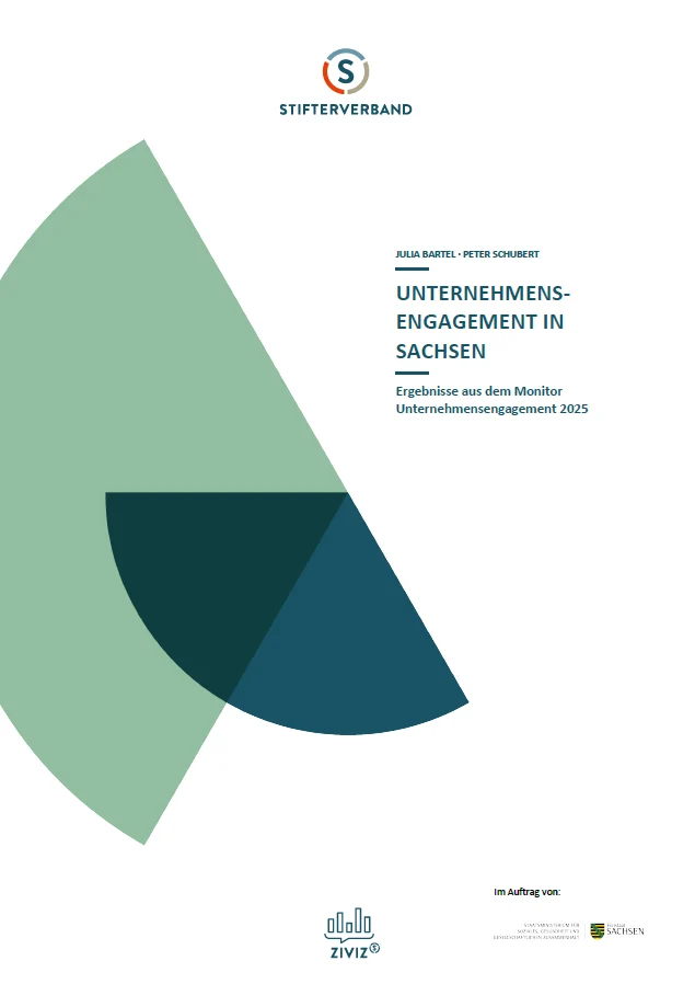 Titelbild "Unternehmensengagement in Sachsen".