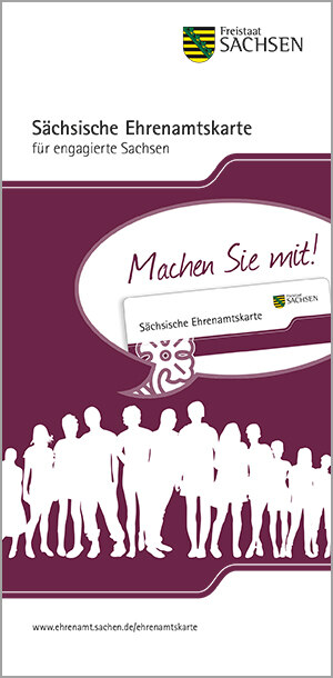 Titelbild des Faltblattes zur Sächsischen Ehrenamtskarte