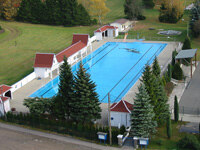 Luftansicht auf Freibad Eppendorf