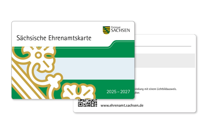 MockUp der Sächsischen Ehrenamtskarte 2025