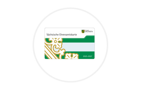 Icon für Ehrenamtskarte: Grafik zeigt eine Ehrenamtskarte